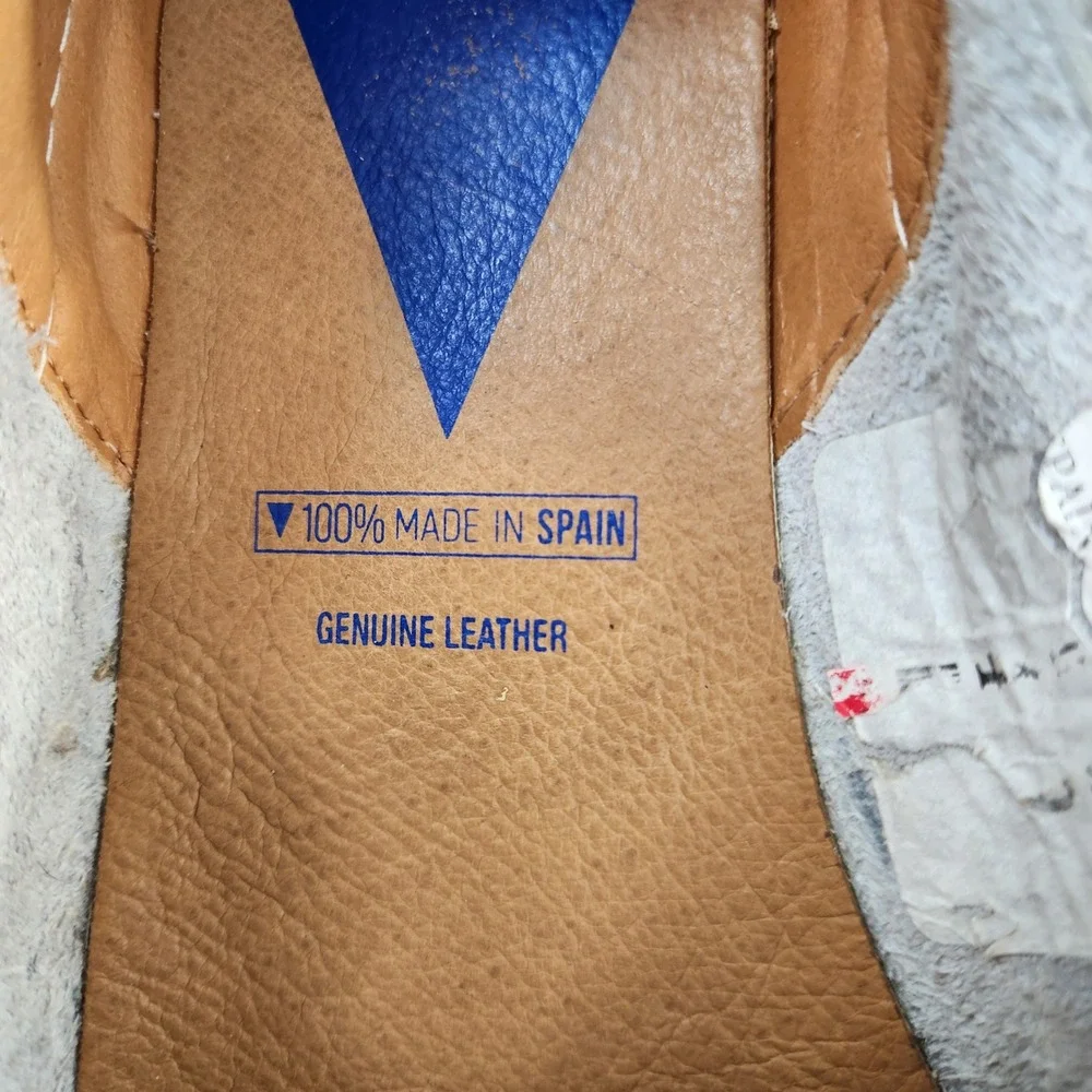 Verbenas‎ Carmen White Leather Espadrille Slip On Flats Spain Size 41 US 10/10.5